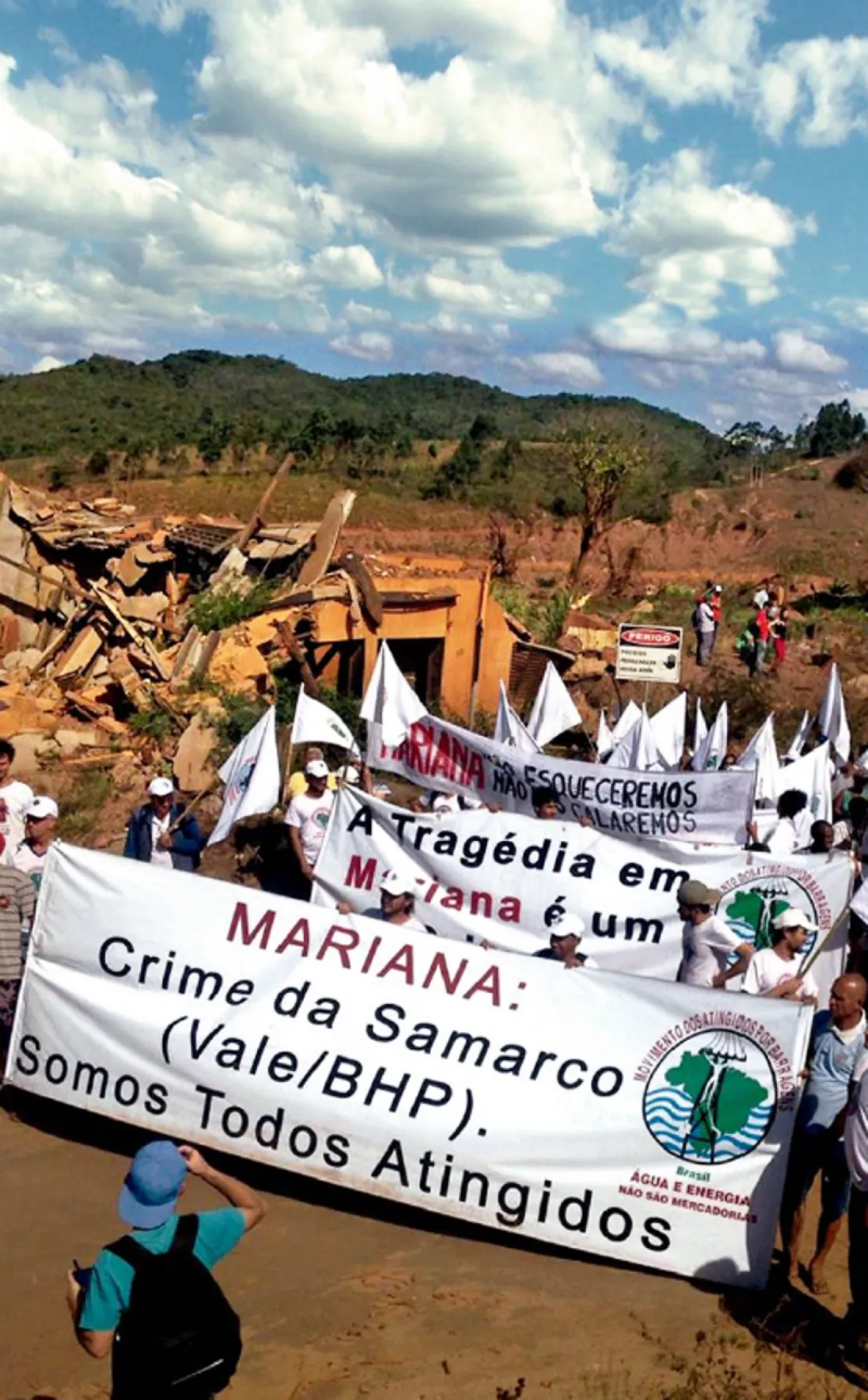Los afectados por el vertido de Mariana (Brasil) reclaman justicia.