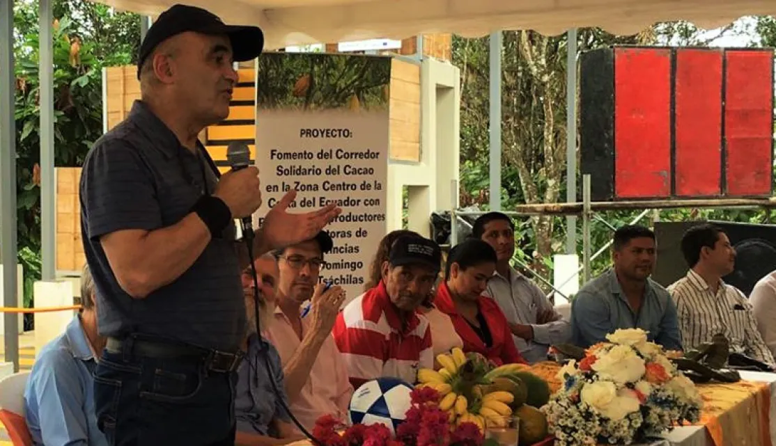 Foto Maquita - Inauguración del centro de acopio y vivero de cacao en la comunidad de El Retén