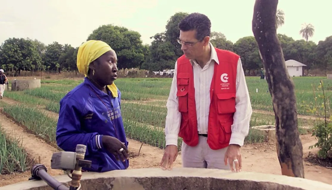 Alberto Virella, Embajador de España en Senegal, visita el Convenio de Manos Unidas y la Cooperación Española