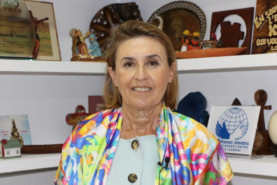 Cecilia Pilar, presidenta de Manos Unidas. Foto: Irene H. Sanjuán
