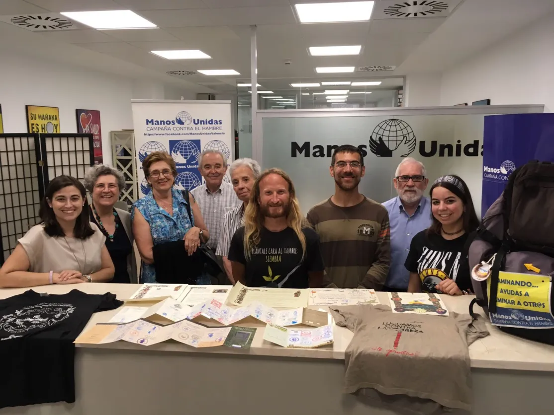 Manos Unidas Valencia recibe a Rubén Arnal, joven solidario
