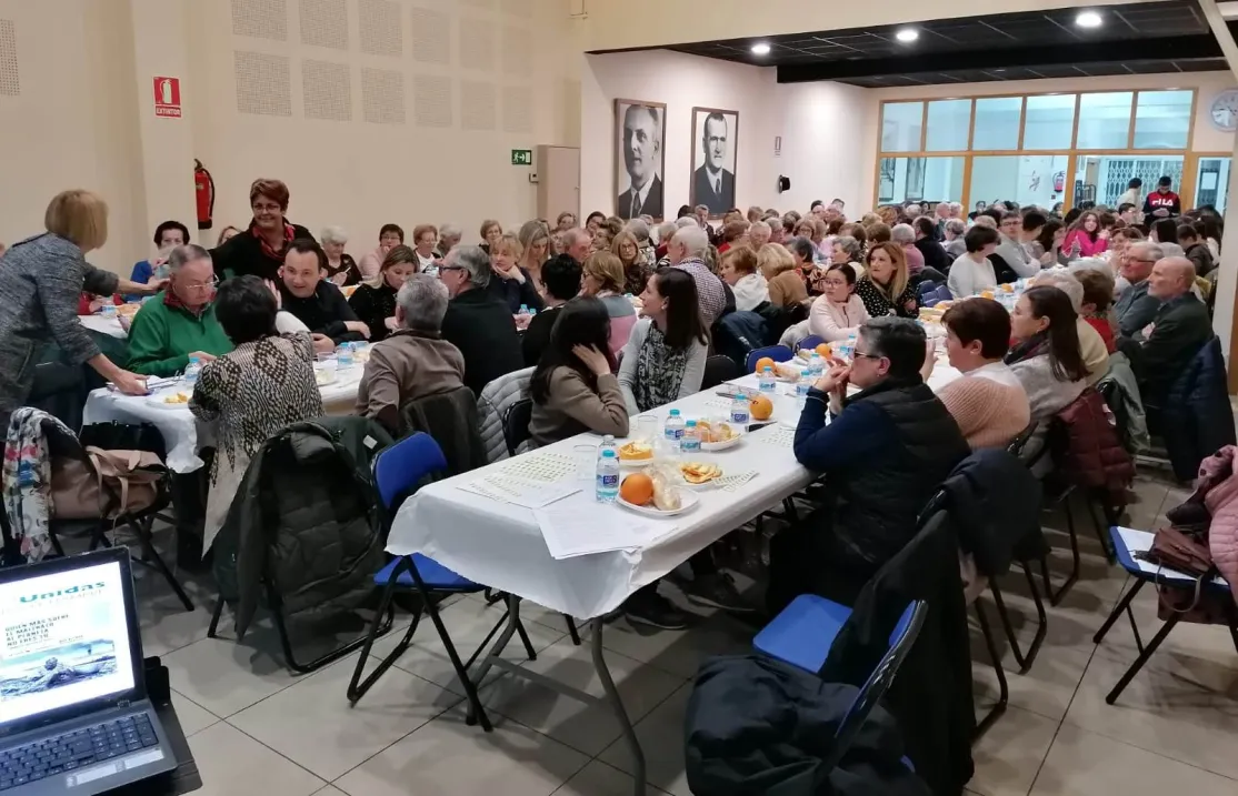 Cena del Hambre en  Manos Unidas Valencia celebrada en la localidad de Sollana. 
