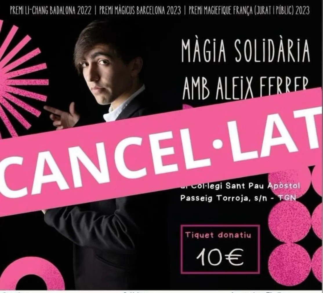Cancelación espectaculo de magia