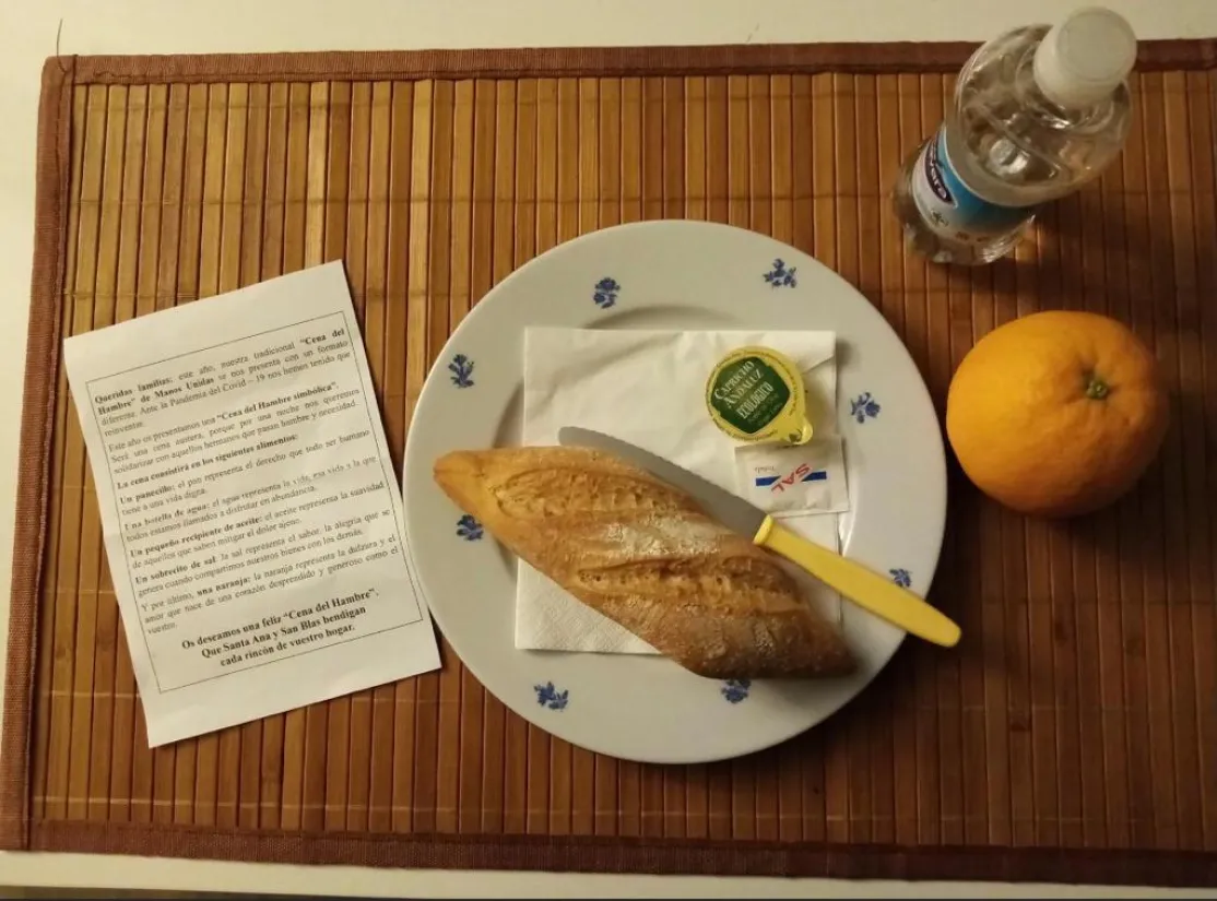 La comarcal de Albal organiza la Cena del Hambre Simbólica. Manos Unidas Valencia