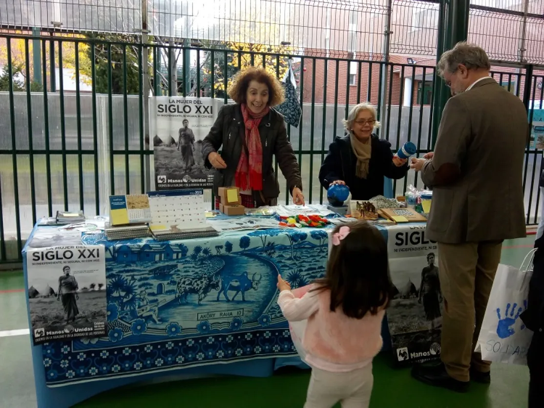 Manos Unidas en la Jornada Solidaria 2019 del colegio El Valle de Valdebernardo