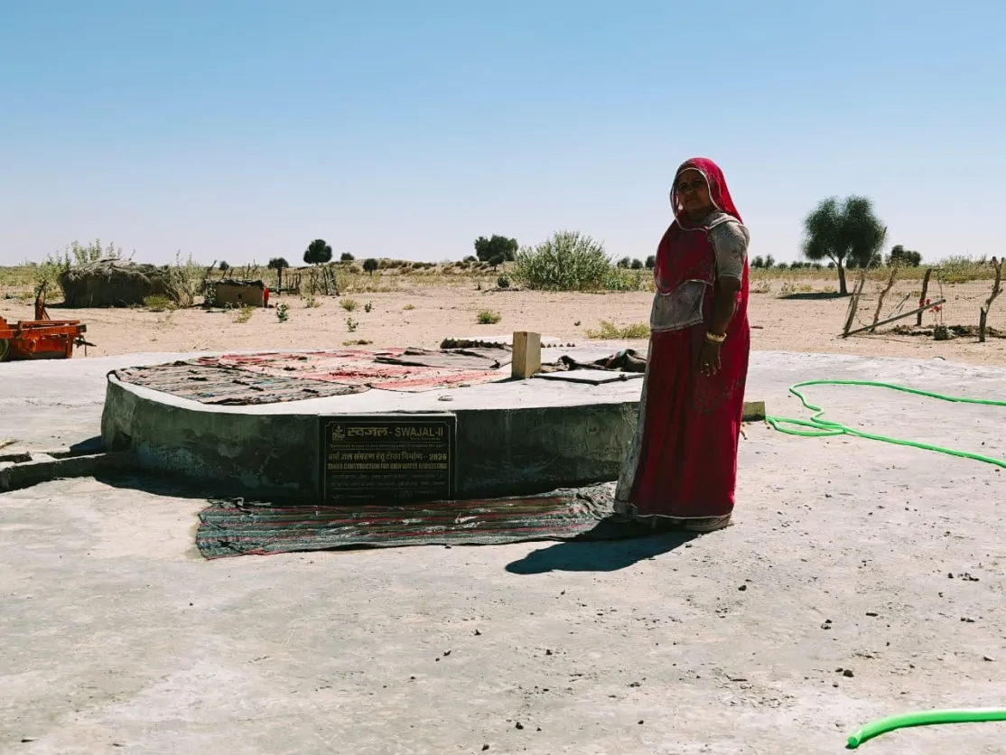 Llevamos agua limpia a 3.500 personas en Rajastán (India). Manos Unidas