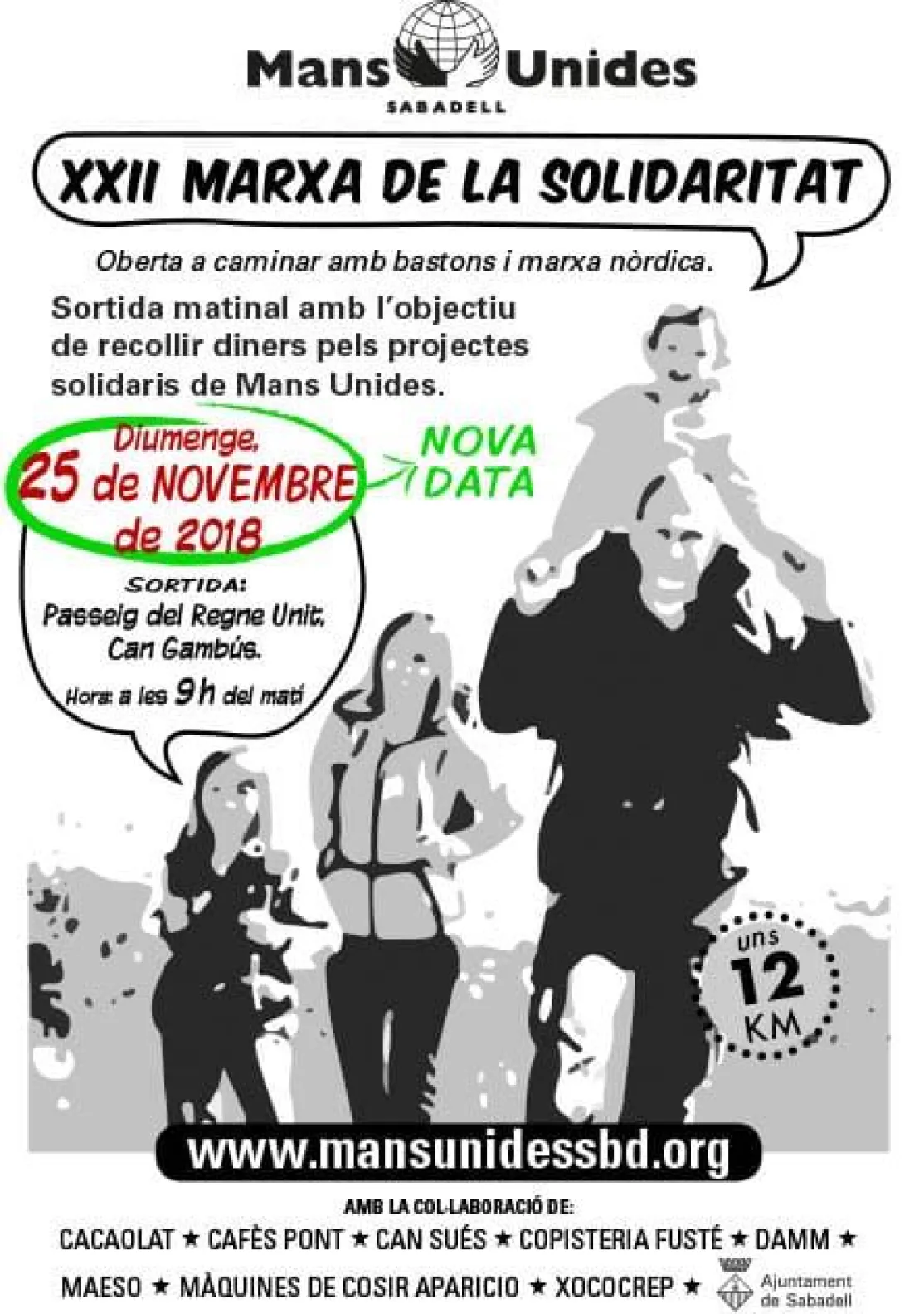 Marcha organizada para recaudar fondos para Manos Unidas