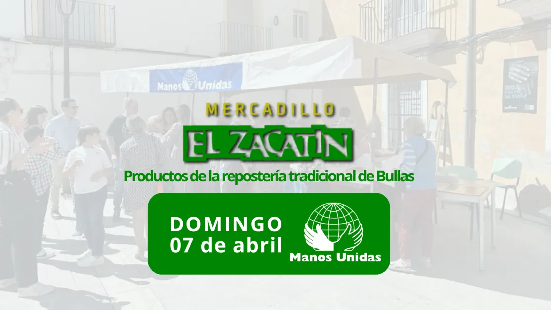 Mercadillo Solidario en Bullas, Manos Unidas