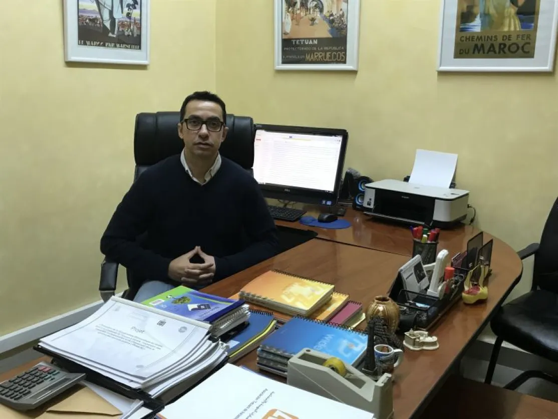 Mohamed Fuad Amrani en su despacho de ATIL