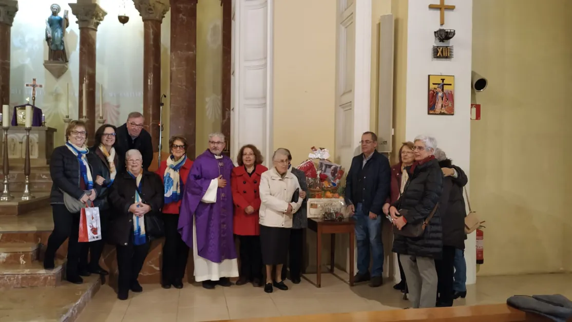 Sorteo de una cesta de adviento a favor de los proyectos de Manos Unidas 