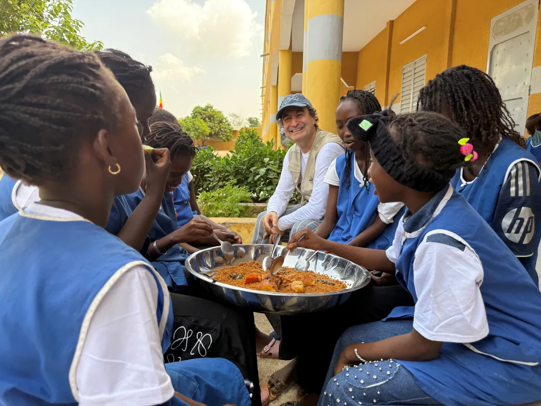 Pepe Rodríguez en Senegal. Foto: Manos Unidas