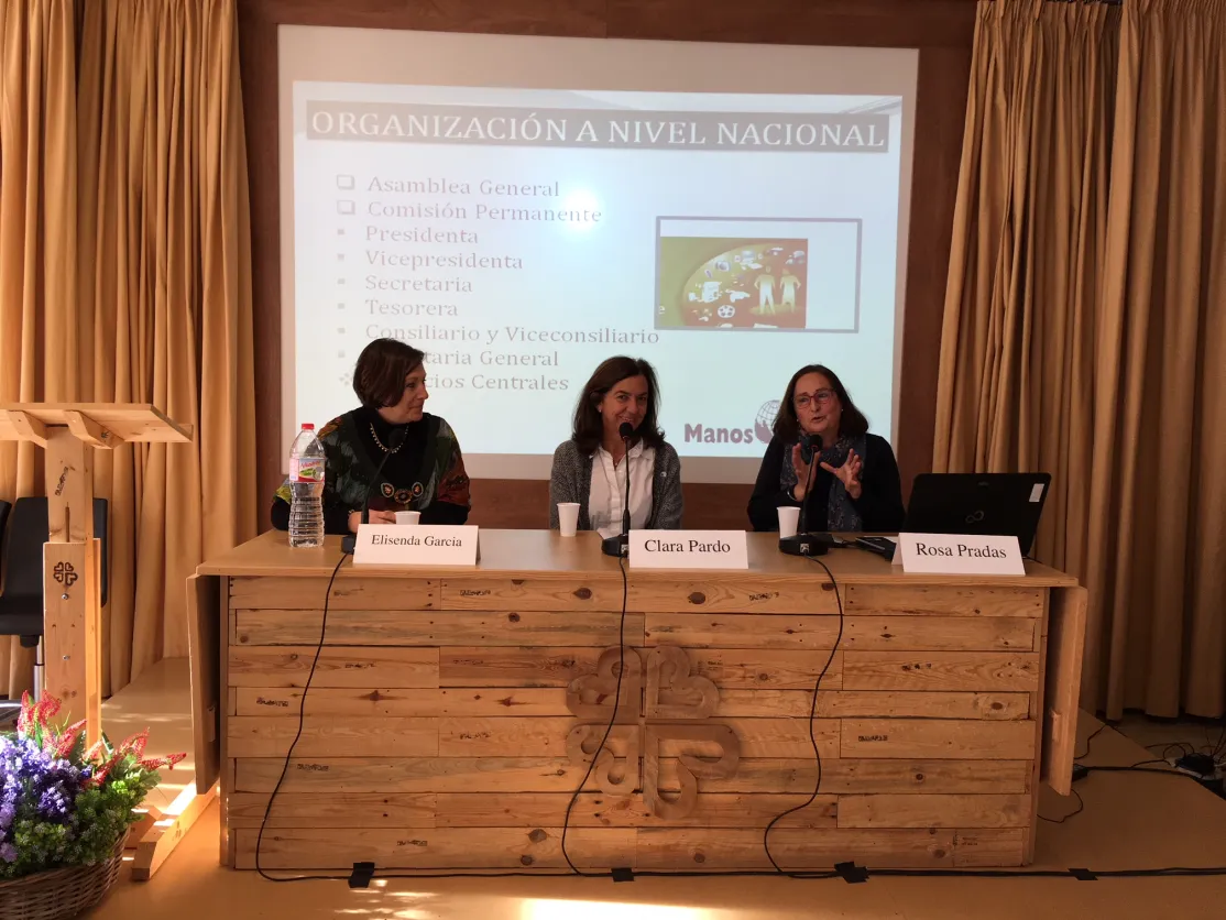 La presidenta nacional, Clara Pardo, en la Jornada de la delegación diocesana de Terrassa
