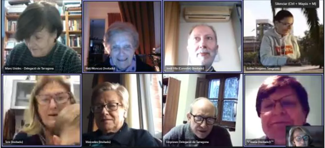 Reunión virtual de voluntarios y voluntarias de Manos Unidas