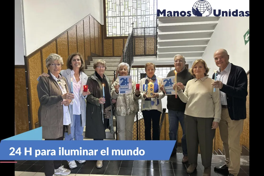 XII Edición de las 24 Horas de Manos Unidas 'iluminado el mundo' desde la delegación de Pamplona en el Seminario