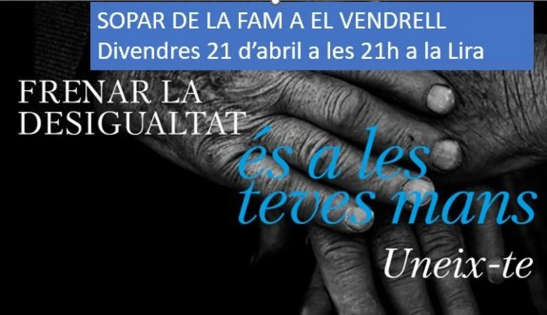Cena Solidaria en La Lira Vendrellenca
