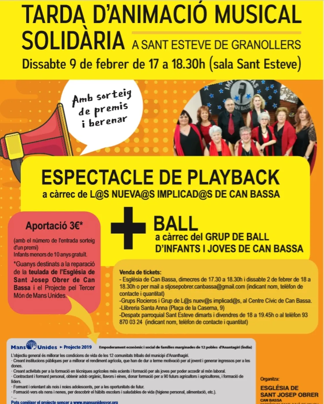 Tarde de animación musical solidaria en Granollers