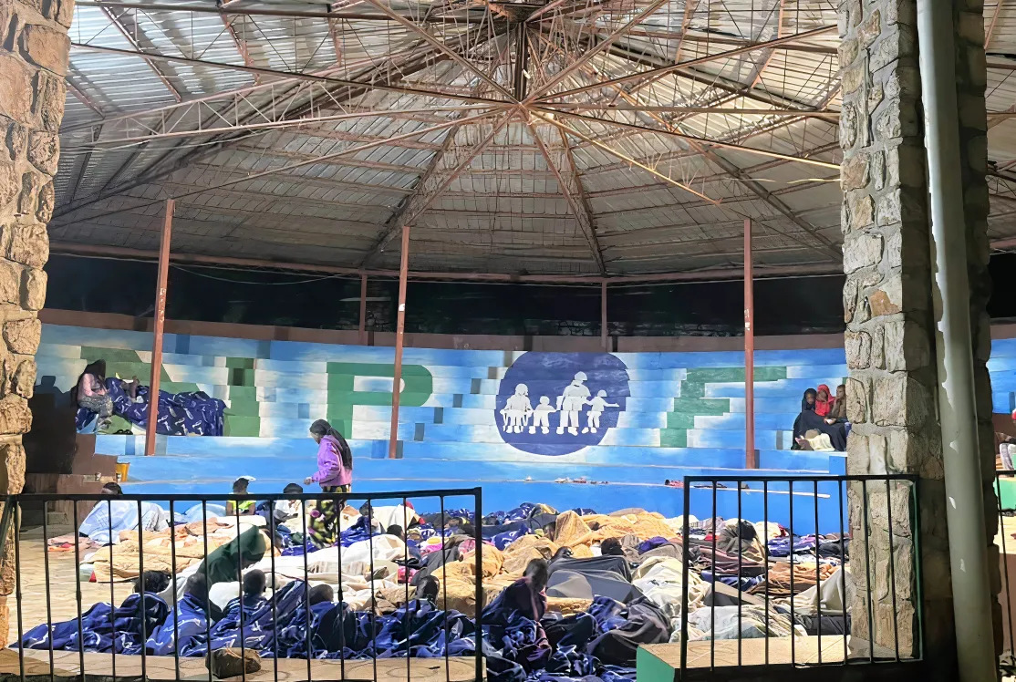 Albergue para damnificados por el terremoto de Haití. Foto:NPH