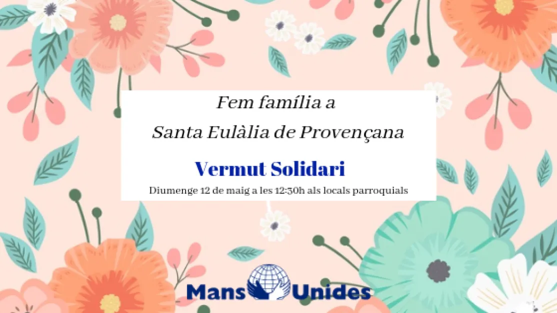 Vermut solidario a favor de los proyectos de Manos Unidas