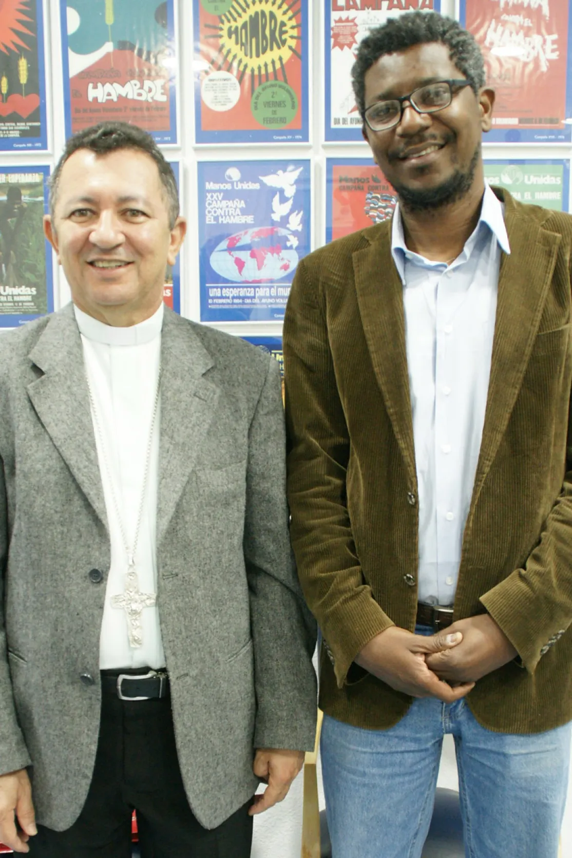 Dom Joao Costa y Luiz Claudio Lopes da Silva de CARITAS BRASIL-Foto Irene-Hdez-Sanjuan-ManosUnidas