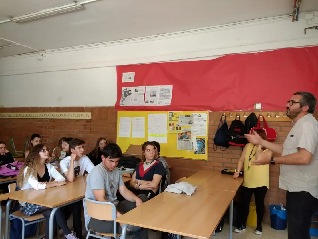 Charla en el Instituto Duc de Montblanc, de Rubí