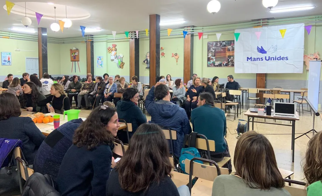 Cena del Hambre en  Manos Unidas Valencia celebrada en la localidad de Alacuás.