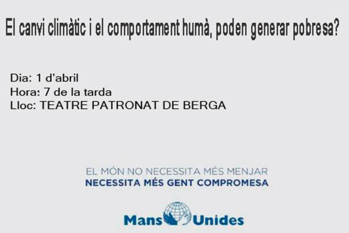 Conferencia sobre cambio climático y pobreza