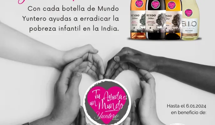 Campaña solidaria Bodegas Yuntero. Manos Unidas 
