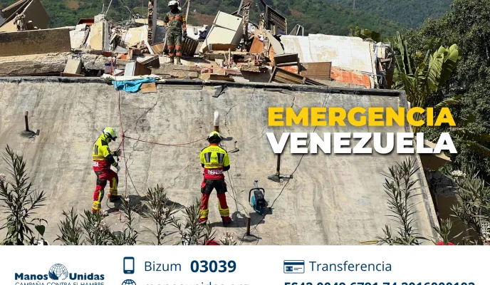 Terremoto en Venezuela: Manos Unidas abre una cuenta de emergencia para apoyar a la población afectada
