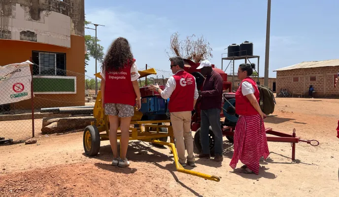 Visita de la agencia de cooperación a Bignona