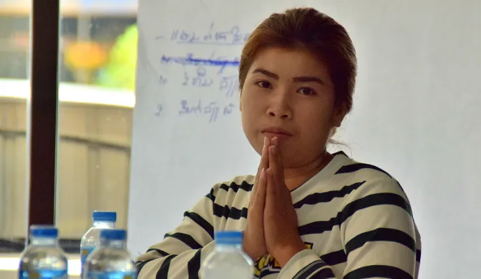 Formación de mujeres contra la trata en Champassak (Laos). Foto de Manos Unidas