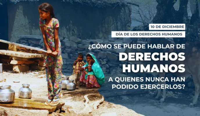 ¿Cómo se puede hablar de derechos humanos a quienes nunca han podido ejercerlos? Fotografía: Javier Fernández