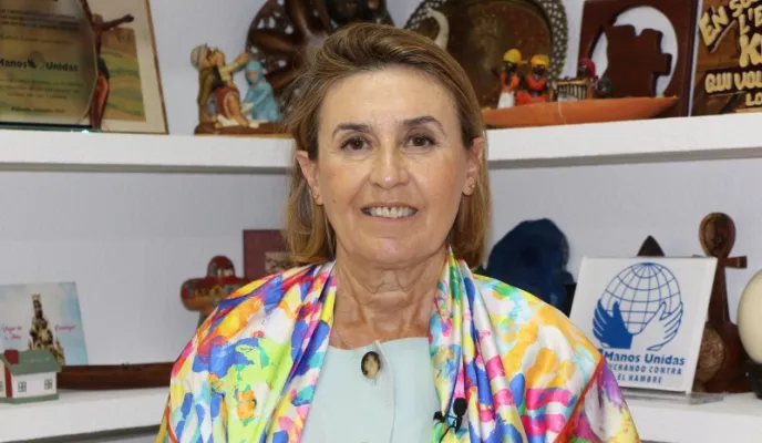 Cecilia Pilar, presidenta de Manos Unidas. Foto: Irene H. Sanjuán