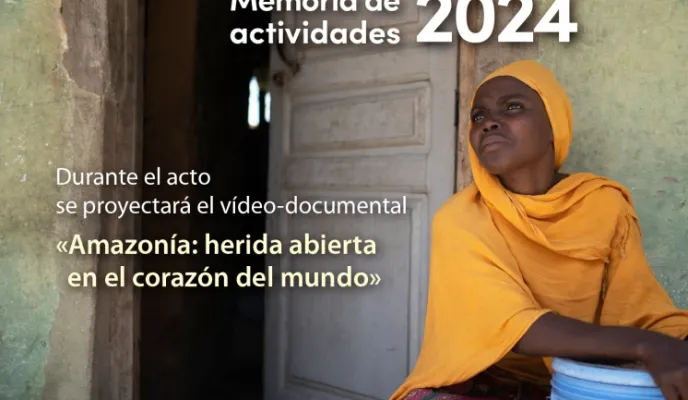 Invitación memoria de actividades 2024. Foto: Manos Unidas
