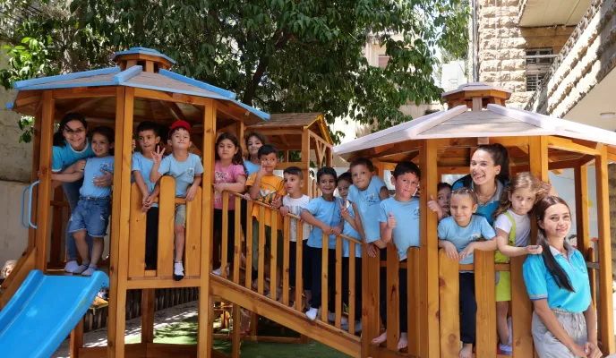 Campamento en Alepo. Foto: Maristas Azules/Manos Unidas en Siria. 