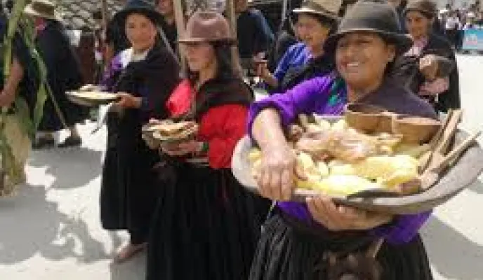 Mujeres indígenes Saraguro.