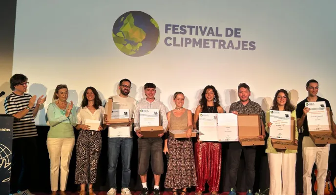Participantes en le Festival de Clipmetrajes. Foto: Javier Huesa