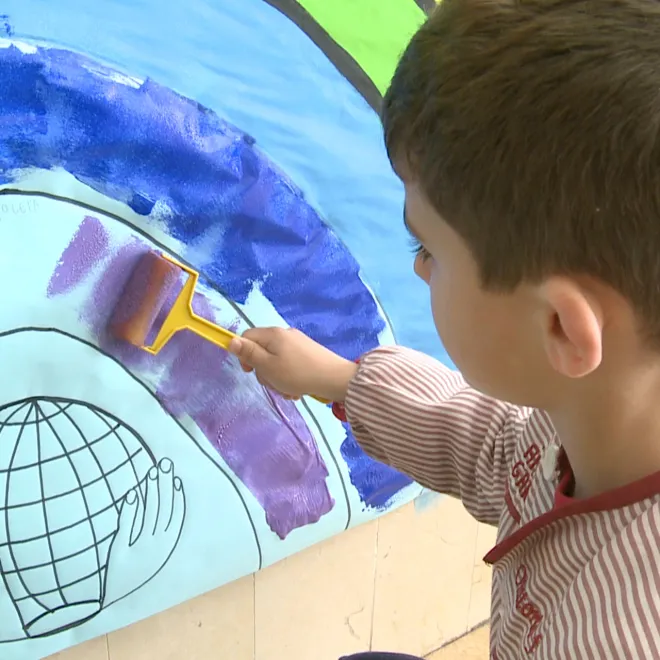 Actividad infantil. Manos Unidas