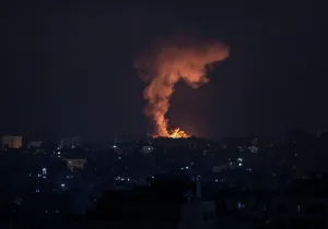 Conflicto Israel y Palestina_ Explosiones en Gaza.