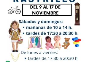 Cartel rastrillo solidario en Basílica - Parroquia de Santa Engracia