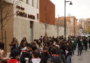 Marcha Solidaria contra el hambre en Onteniente de la comarcal de Manos Unidas Valencia. 
