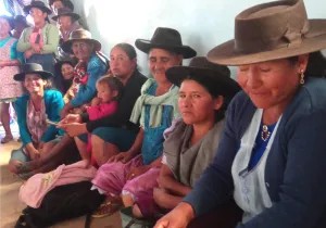 Familias de la región de Achatalas, Bolivia.