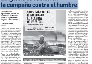 La Iglesia se vuelca en la campaña contra el hambre en Diario de Navarra