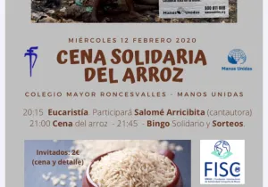 Cena solidaria del arroz en el Colegio Mayor Roncesvalles