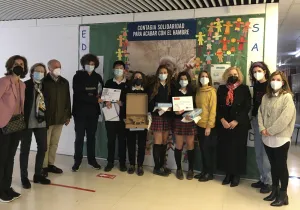 Entrega del primer premio del Festival de Clipmetrajes en el Colegio San Cernin de Pamplona