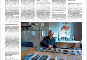 Diario de Navarra publica la solidaridad de los navarros en la Campaña de la Peseta Solidaria de Manos Unidas