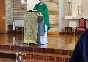 Misa de comienzo de curso en la delegación de Pamplona de Manos Unidas