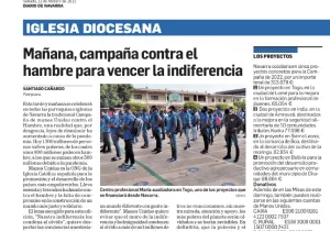 Campaña contra el hambre para vencer la Indiferencia