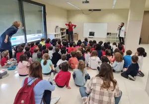 Cuenta cuentos en el Colegio San Ignacio de Pamplona