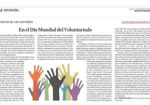 Día Mundial del Voluntariado en Diario de Navarra