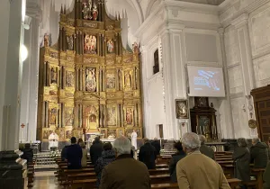 Misa de ayuno voluntario en la Parroquia de San Miguel de Pamplona
